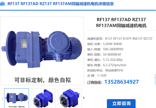 RF137減速電機(jī)