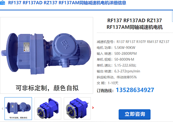 RF137減速電機(jī)