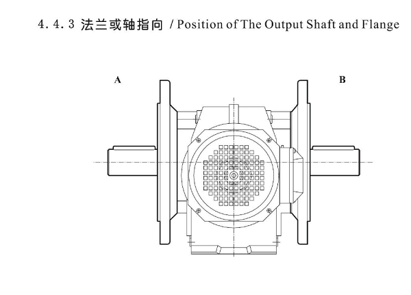 法蘭或者是軸的輸出方向問題 法蘭或者是軸的輸出方向問題
