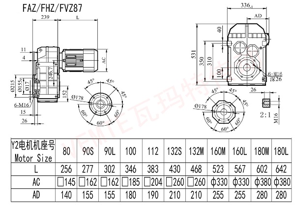 FAZ FHZ FVZ87減速機圖紙 FAZ FHZ FVZ87減速機圖紙